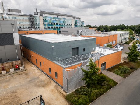 modular ward exterior at Peterborough Hospital