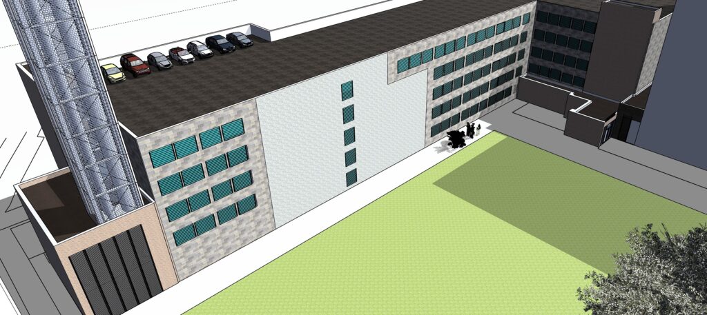 projected design for Crawley Town Hall Car Park